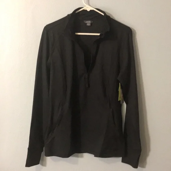 NWT Eddie Bauer 1/4 Zip Active Soft Shell Jacket - Picture 2 of 16